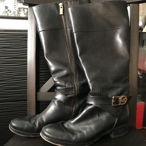 Michael Kors Knee High Leather Boots Size 8.5